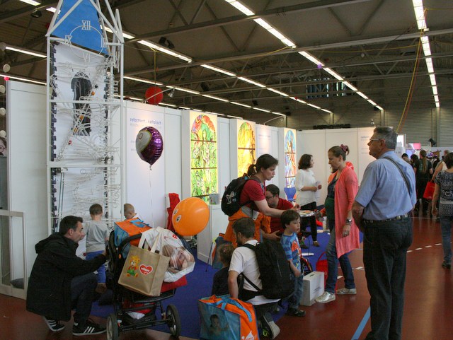 Mit der Kirchturmkugelbahn an der FamExpo