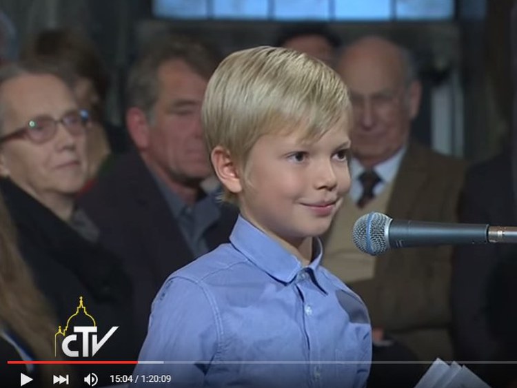 Kind fragt Papst_Screenshot CTV