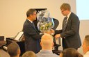 Der Präsident der FKSZ verabschiedet Rektor Martin von Ostheim FOTO_Arnold Landtwing