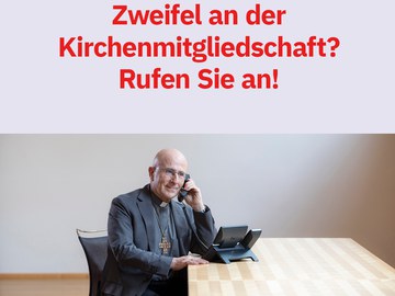 Bischof Bonnemain greift zum Hörer