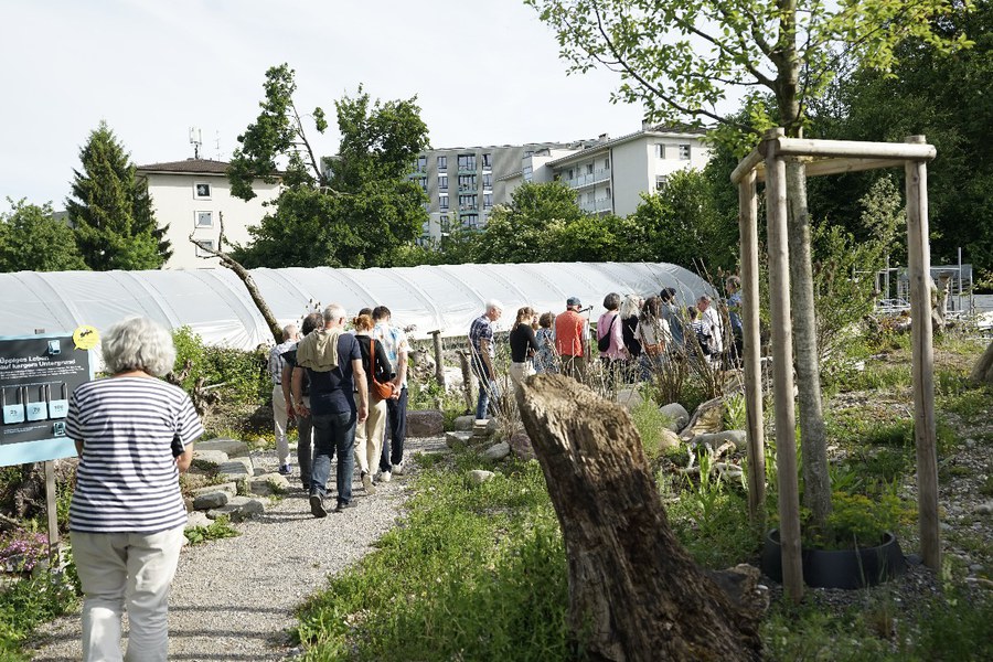 Begehung der Stadtgärtnerei Zürich.