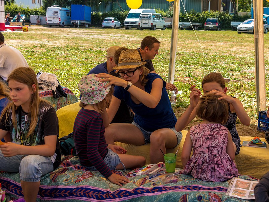 Kinderprogramm auf dem Kirchentag 2018.