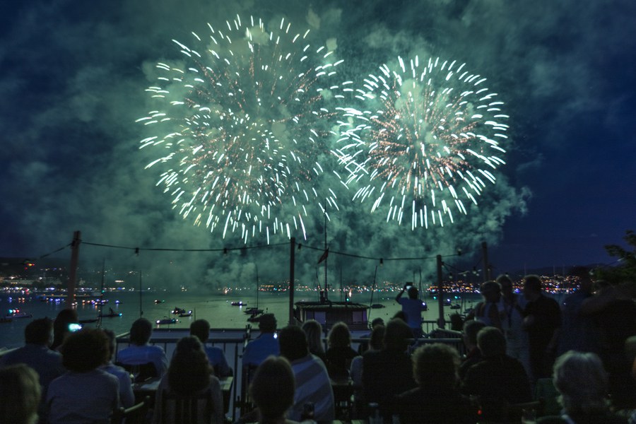 Das Feuerwerk am Samstag