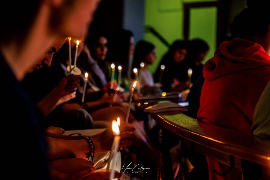 Jugendgottesdienst Pfingsten 2.0 mit anschliessendem Rap-Konzert in St. Laurentius, Winterthur. Foto: Mauro Gallegari