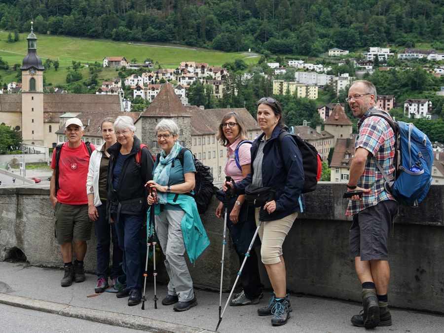 Kurz vor dem Ziel in Chur