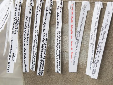 An verstorbene Flüchtlinge erinnern