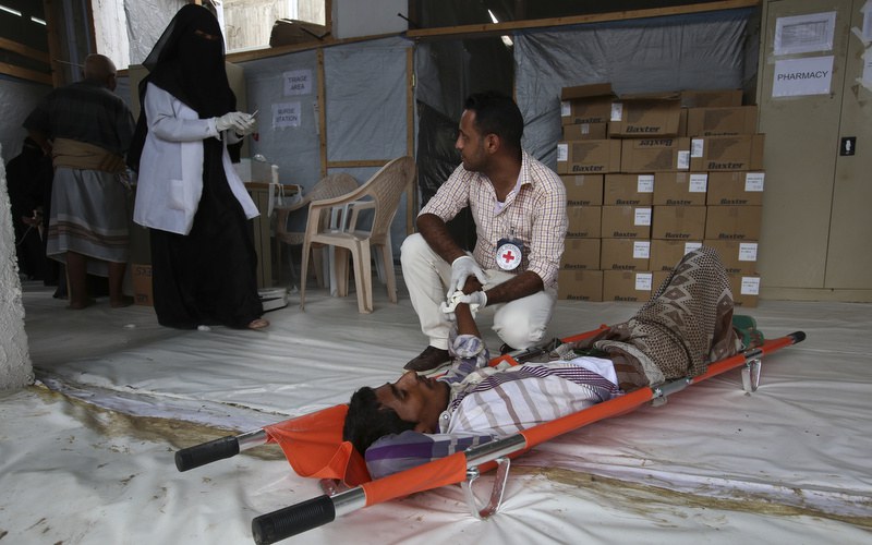 Aden, Al Mansoura Spital: Hier leistet das IKRK medizinische Nothilfe für Verwundete. Foto: Helmi Fahmi