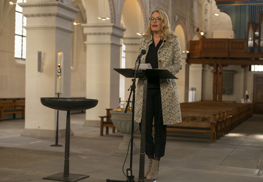 Franziska Driessen-Reding, Synodalratspräsidentin, bei der Begrüssung