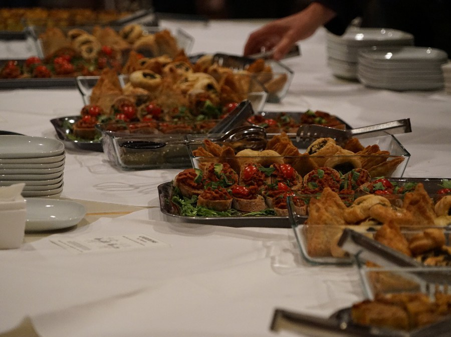 Für gute Verpflegung am Vegibuffet war auch gesorgt.