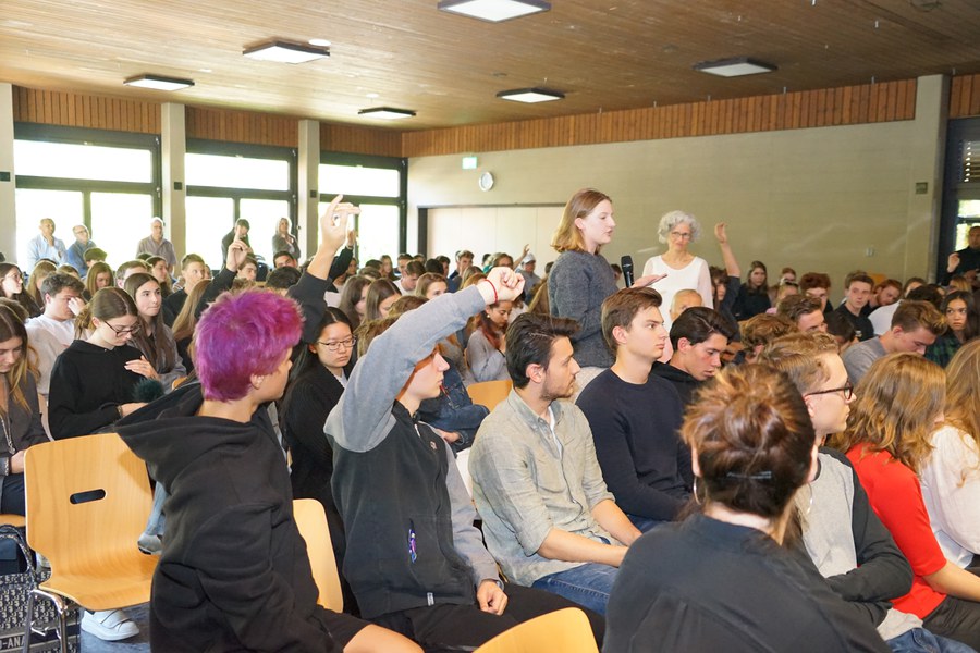 Engagiert und fundiert nahmen die 5. und 6. Klässler teil.