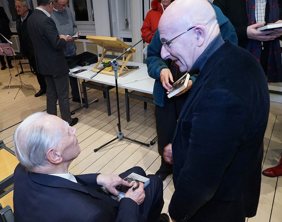 Weggefährten: Bischof Joseph Maria und der ehemalige jüngst verstorbene Generalvikar Zürichs Peter Henrici.