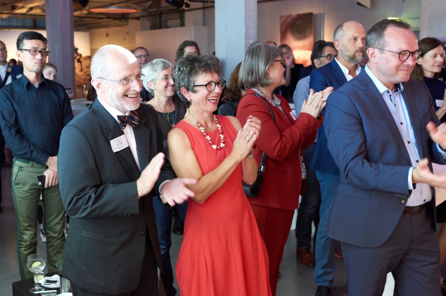 Aus der Jury (v.L.) Zeno Cavigelli, Lucie Bader, Thomas Binotto