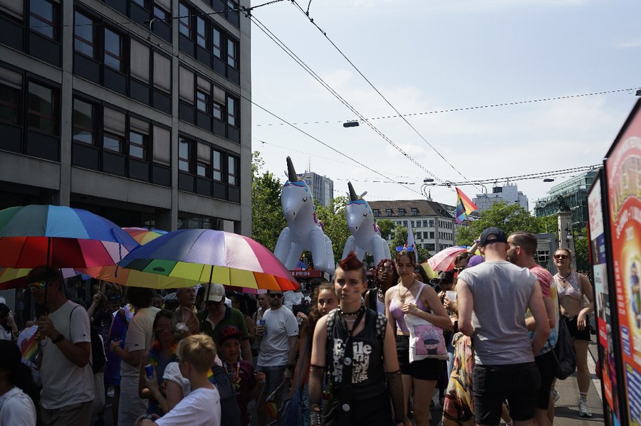 Demonstration zur Züri-Pride. Foto: Magdalena Thiele