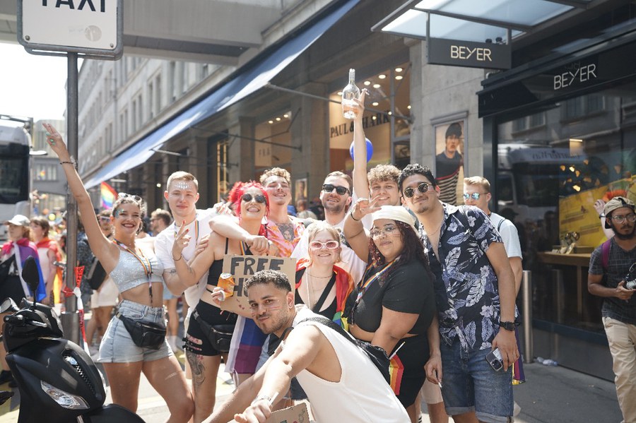 Demonstration zur Züri-Pride. Foto: Magdalena Thiele