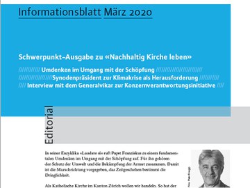 Aktuelles Infoblatt zu Kirche und Klima