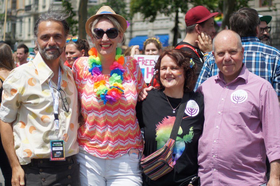 Meinrad Furrer, Franziska Driessen-Reding, Iris Ritzmann und David Feder (jüdisch liberale Gemeinde Zürich)