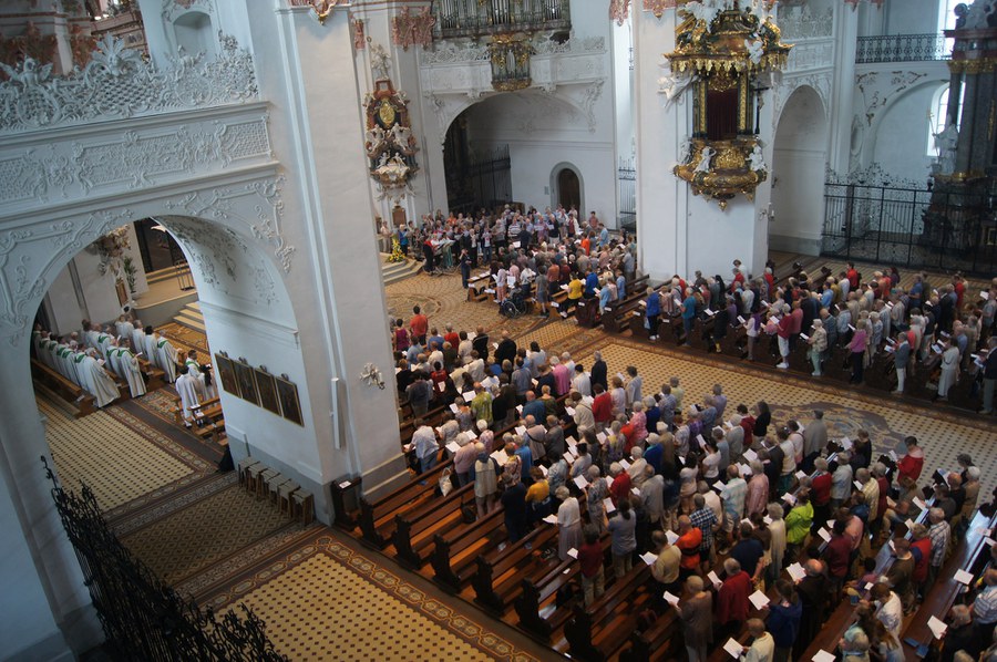 Wallfahrts-Gottesdienst in der Klosterkirche Einsiedeln - Foto Christian Murer