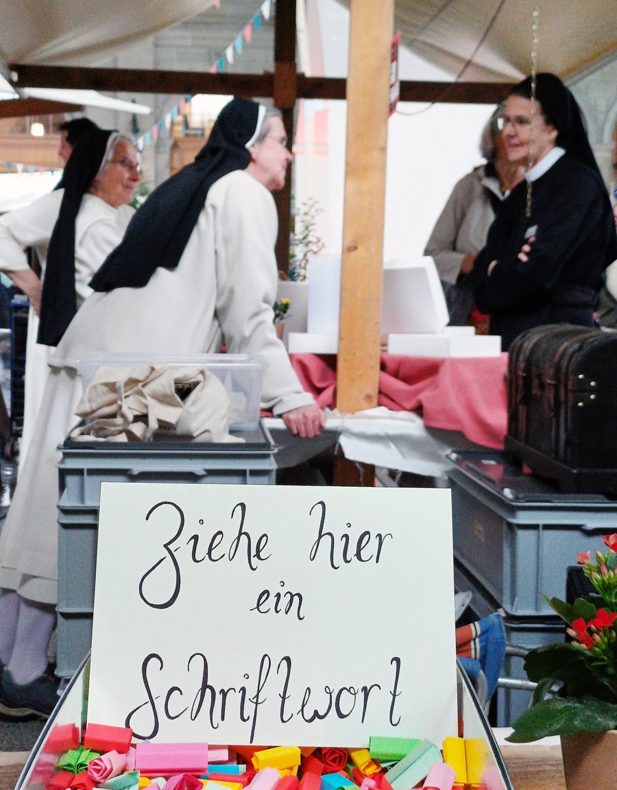 Der Klostermarkt bot zahlreiche spirituelle Impulse. Bild: Saskia Richter