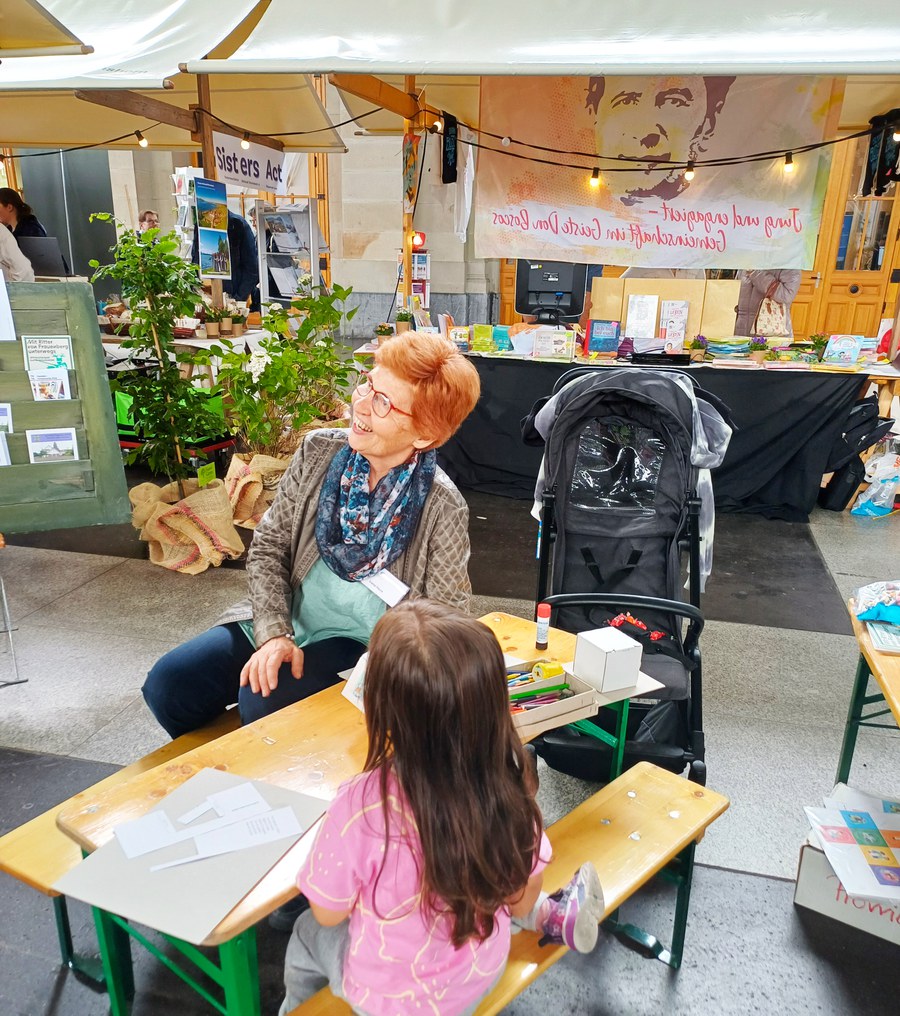 Auch die Kleinsten kamen während des Klostermarktes auf ihre Kosten. Bild: Saskia Richter