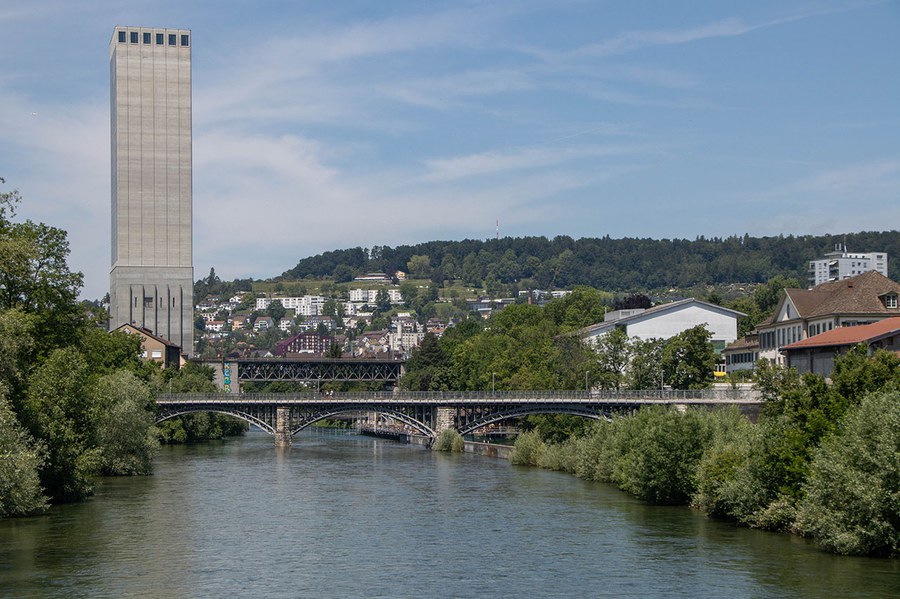 Blick auf den Letten-Viadukt.