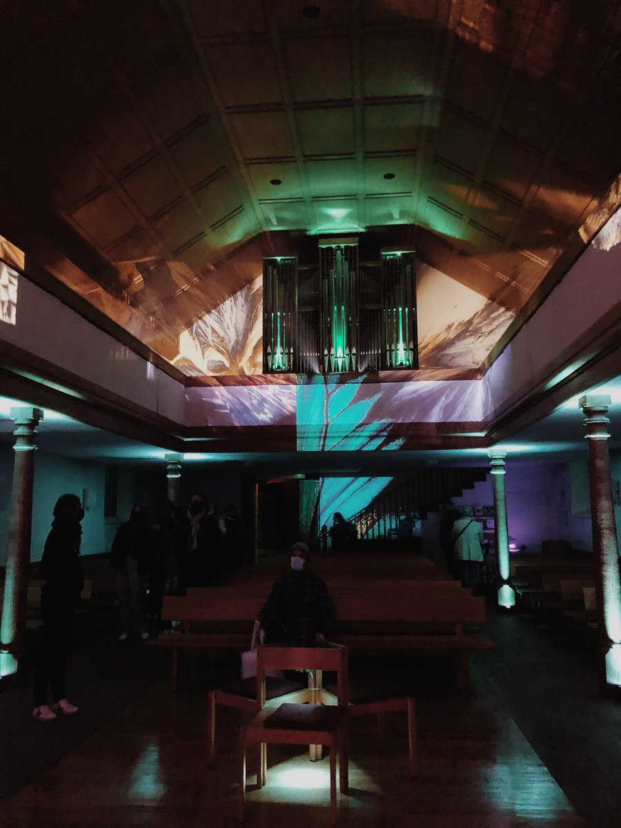Kunstinstallation in der Kirche Heilig Geist