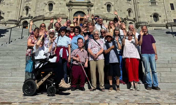 Die Truppe der Behindertenseelsorge am Ziel. Foto: zvg.
