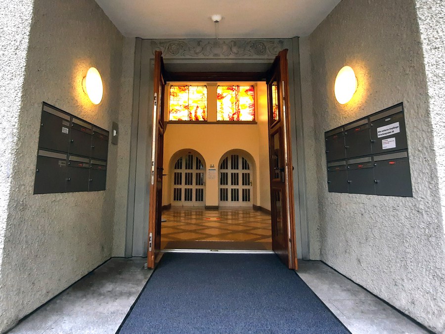 Eingang zum Generalvikariat im Centrum 66